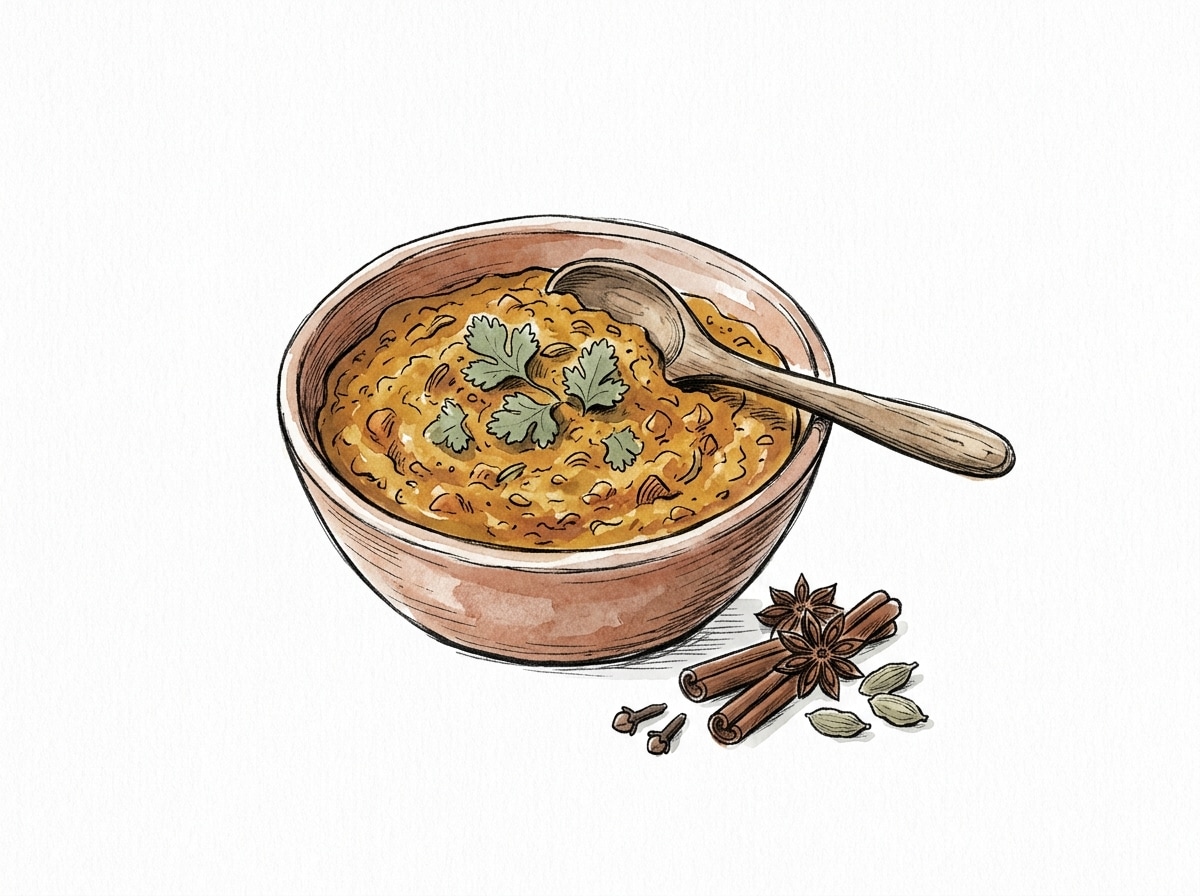 Sauces & soups — hand-drawn cooking illustration