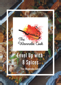 The Wannabe Cook Level Up With 8 Spices front cover