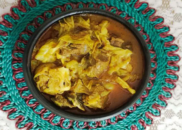Simple Beef Cabbage Curry