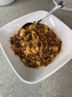 Chola Bhuna (sautéed black chickpeas)