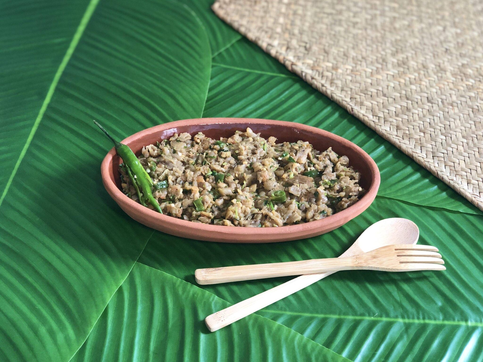 Chopped/Mashed Aubergine (Bhorta)