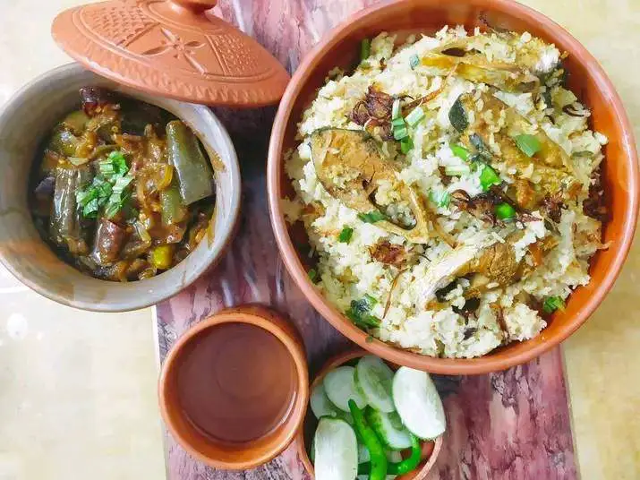 Ilish/Hilsa Pulao by Anila