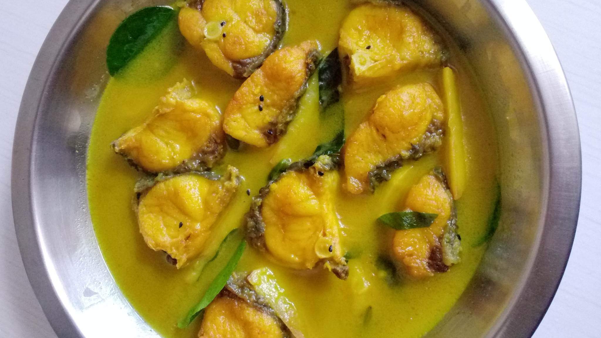 Rui Fish Curry with Lemon Leaf by Srijony Mondal
