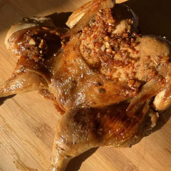Spiced Roast Chicken with Nam Jaew Sauce