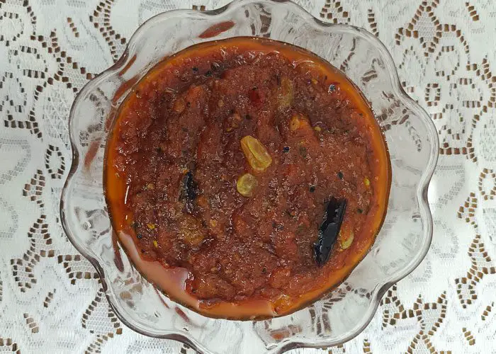 Tomato Prune Chutney (Bengali-Style Sweet & Sour Sauce)