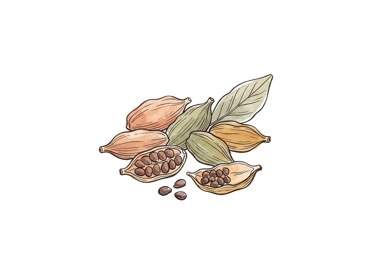 Cardamom illustration